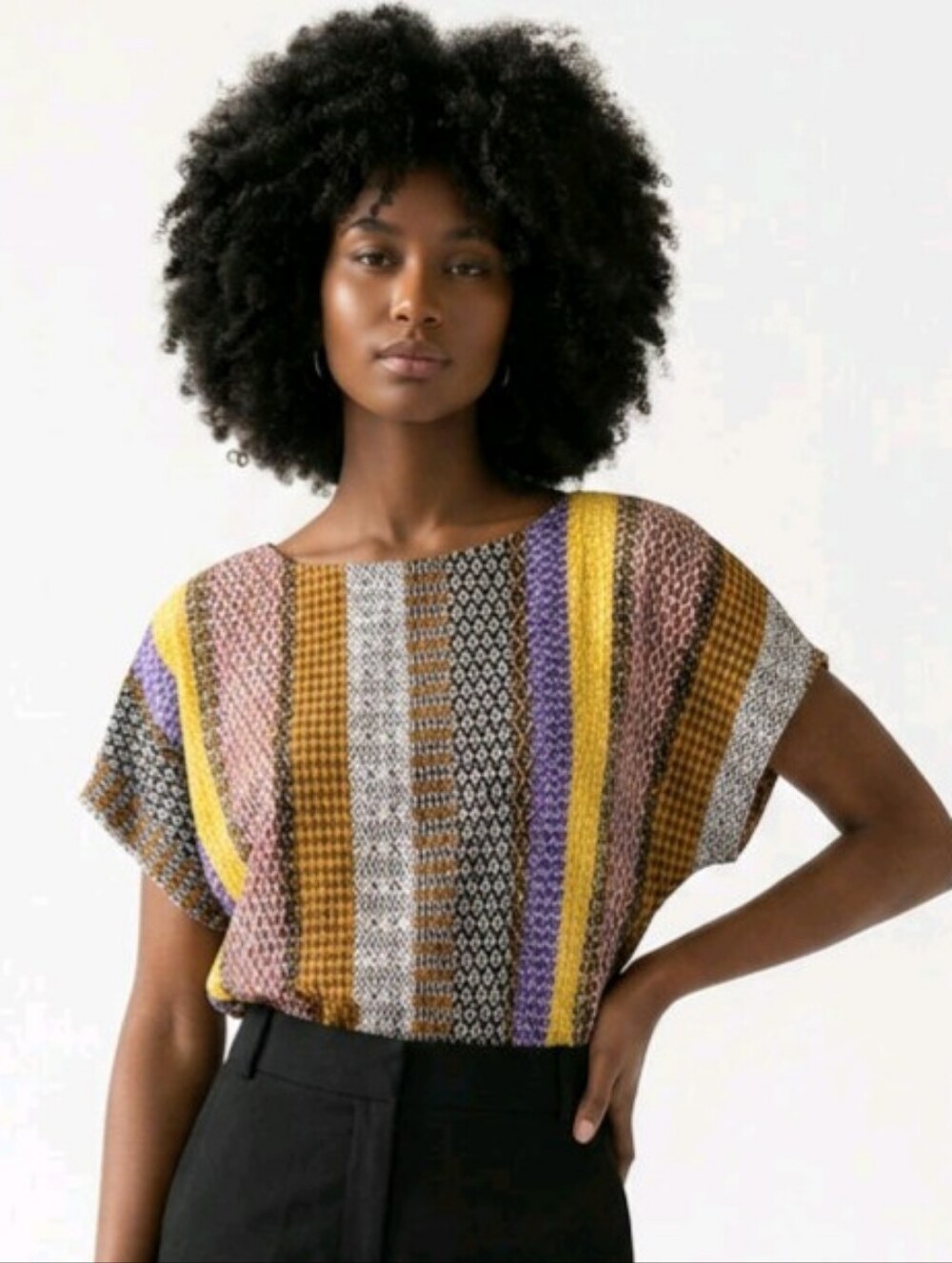 Chenault Multicolor Chenille Blouse